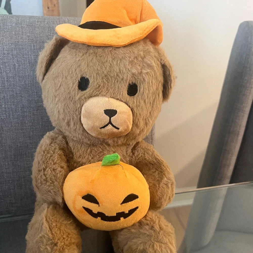 Halloween- plush Pumpkin teddy bear